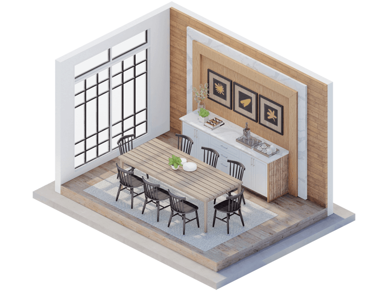 Sawyer Farmhouse Dining Room