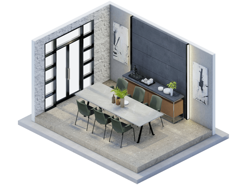 Florida Industrial Dining-Room