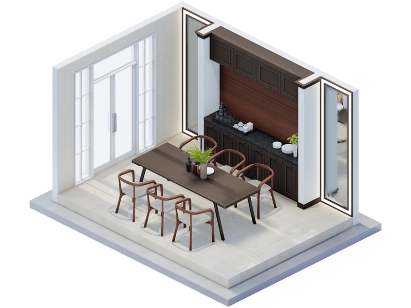 Alexander Traditional Dining Room