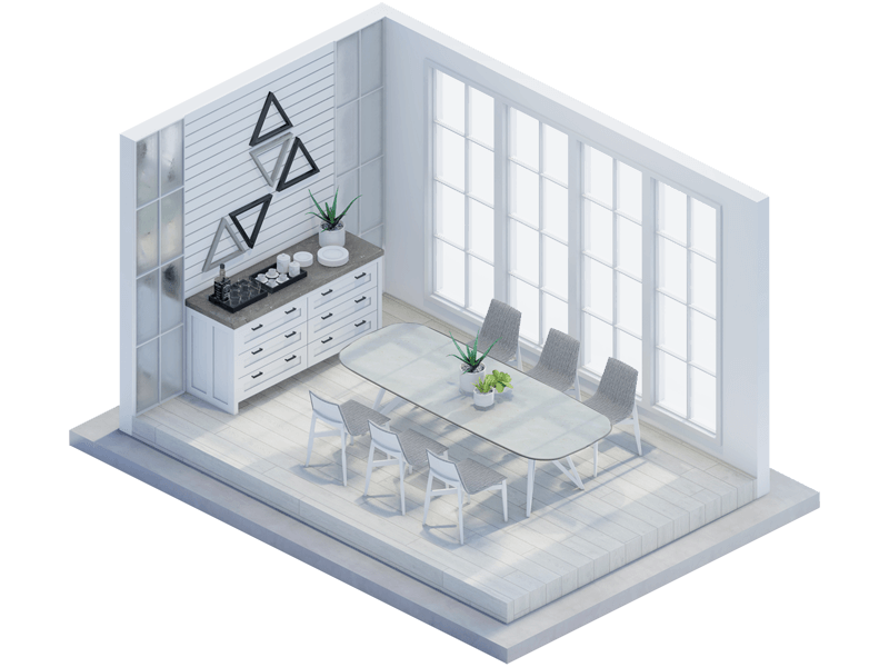 Gavin Farmhouse Dining Room