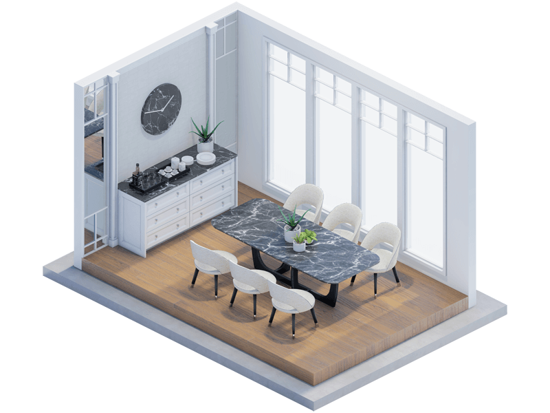 Isabella Traditional Dining Room