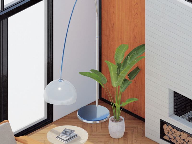 Eams Mid-Century Modern Fireplace - Image 3