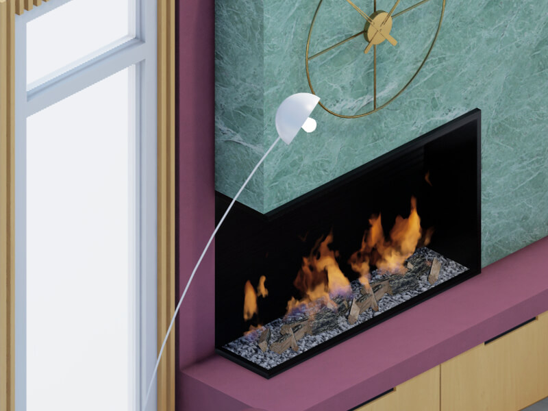 Calla Eclectic Fireplace - Image 2