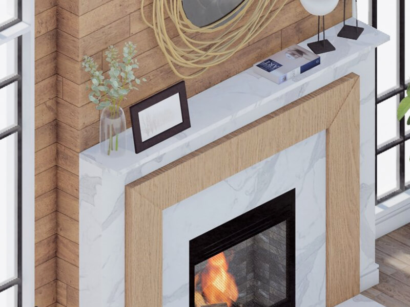 Sawyer Farmhouse Fireplace - Image 2