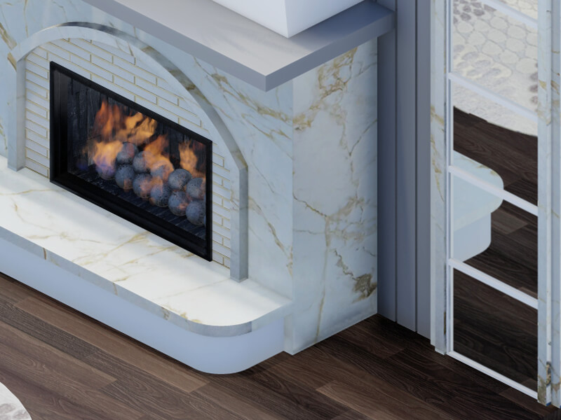 Zafer Mediterranean Fireplace - Image 2