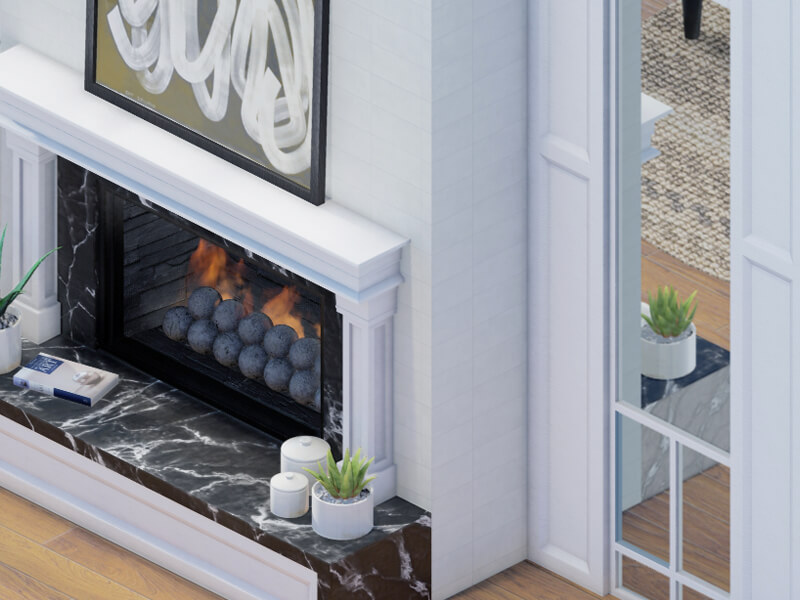 Isabella Traditional Fireplace - Image 2