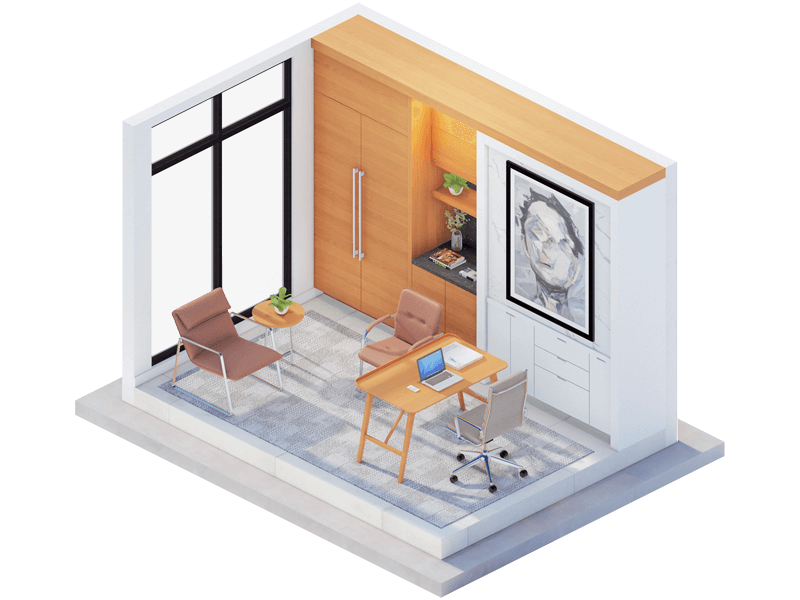 Breuer Mid-Century Modern Home Office