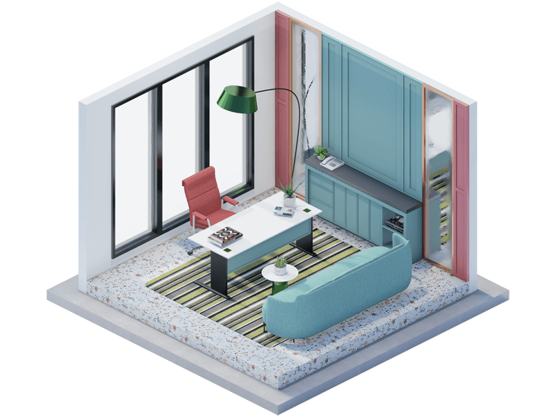 Mira Eclectic Home Office