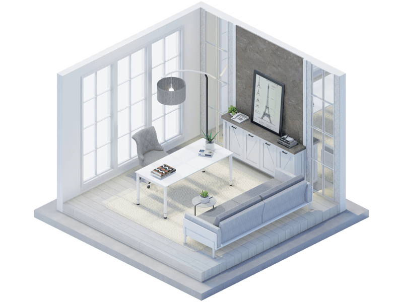 Gavin Farmhouse Home Office