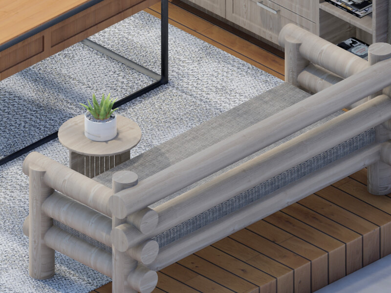 Waylon Rustic Home Office - Image 3