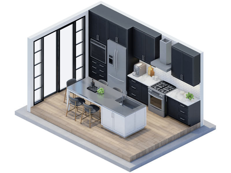 Luca Transitional Kitchen