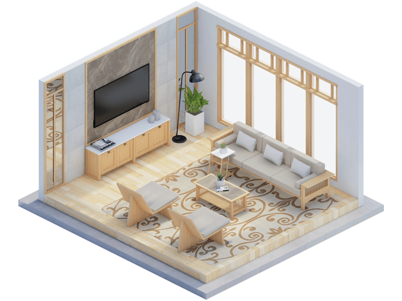 Ezra Craftsman Living Room