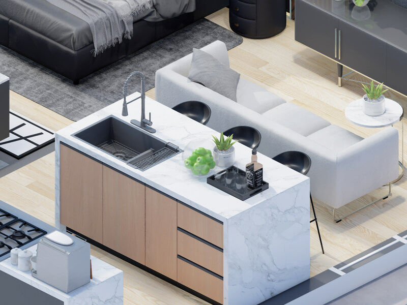 Kinnard Contemporary ADU Interior Design Plans - Image 3