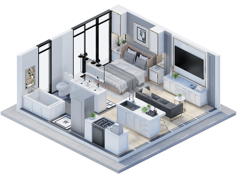 Sienna Transitional ADU Interior Design Plans