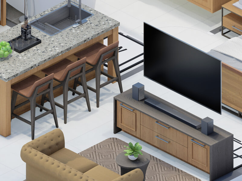 Ansel Craftsman ADU Interior Design Plans - Image 3