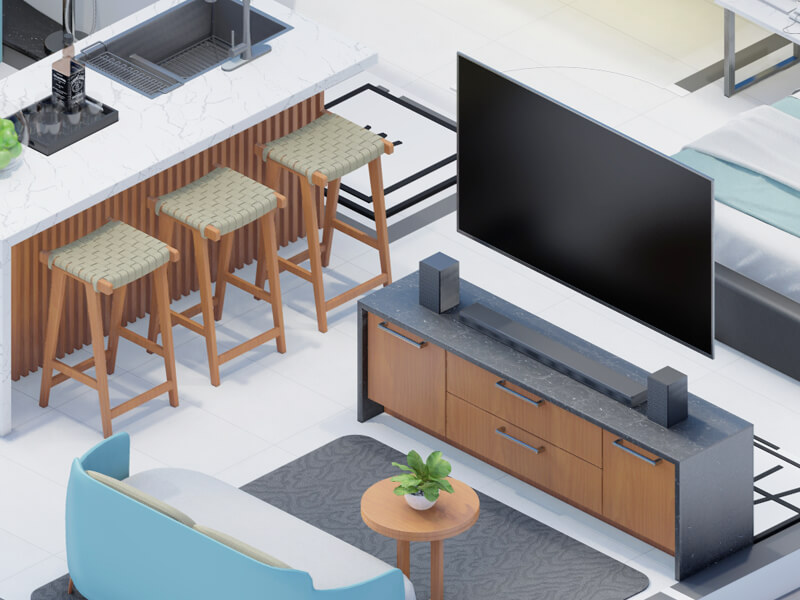 Dahlia Eclectic ADU Interior Design Plans - Image 3