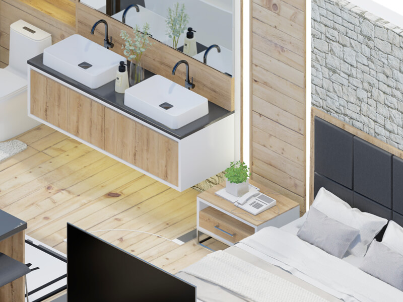 Corbin Rustic ADU Interior Design Plans - Image 4