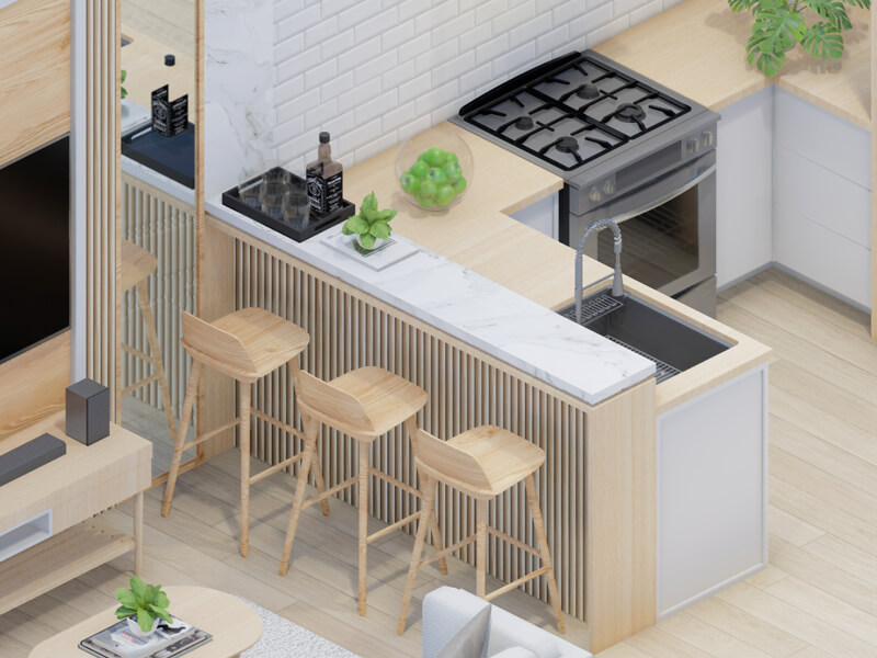 Henrick Scandinavian ADU Interior Design Plans - Image 2