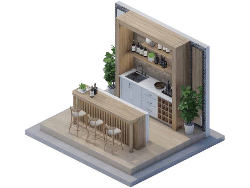 Sawyer Farmhouse Bar