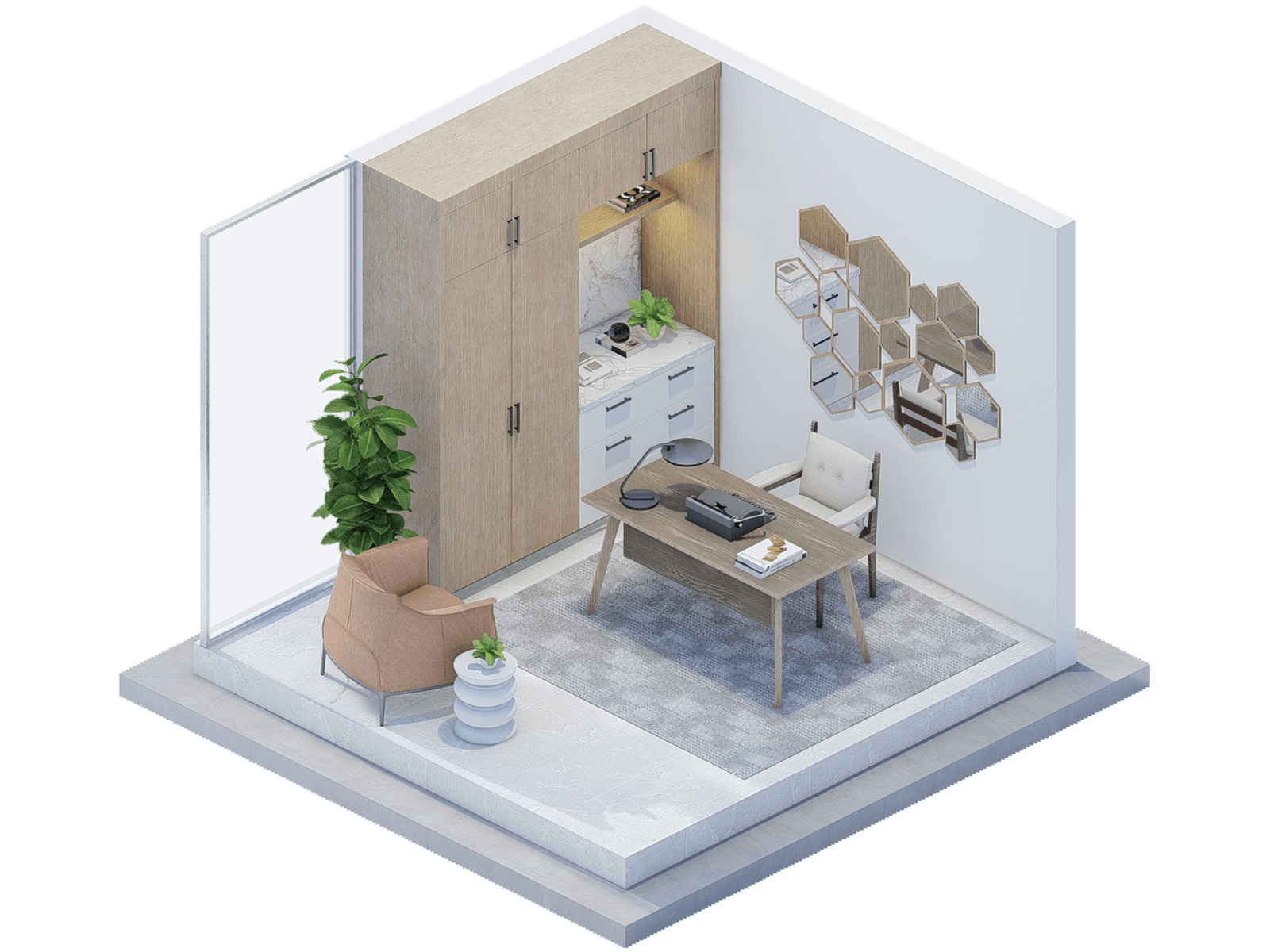 Soleado Contemporary Home Office